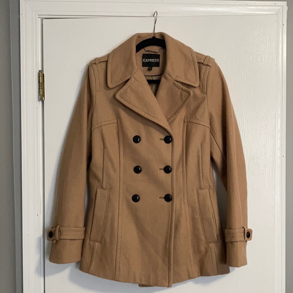 Camel pea coat